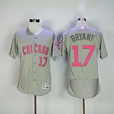 Cubs 17 Kris Bryant Gray Mother's Day Flexbase Jersey Sguo,baseball caps,new era cap wholesale,wholesale hats